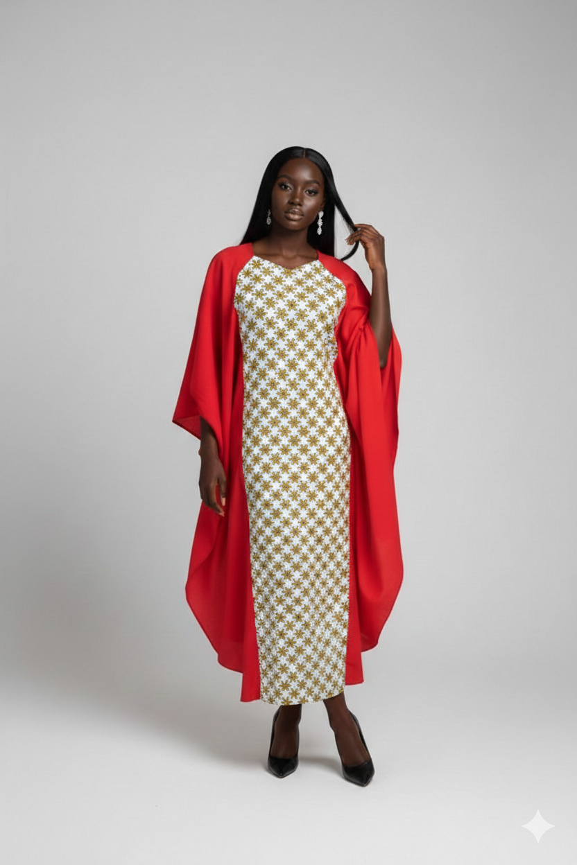 Boubou Roza rouge ylang blanc