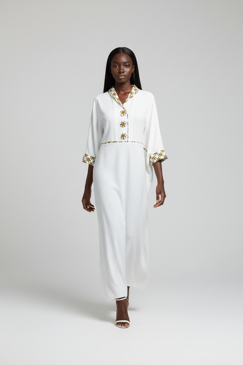 Boubou Habia blanc