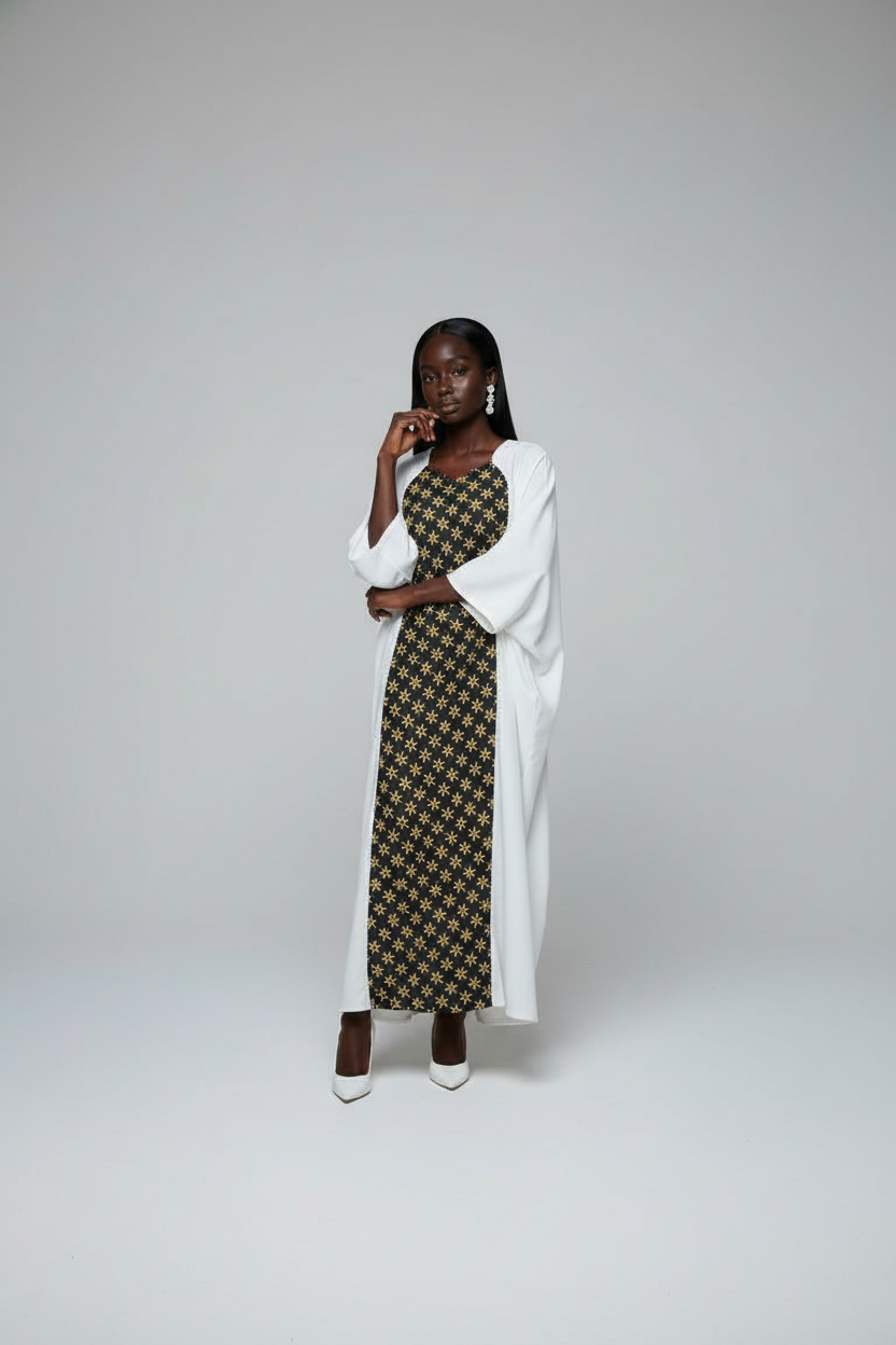 Boubou Roza blanc ylang noir