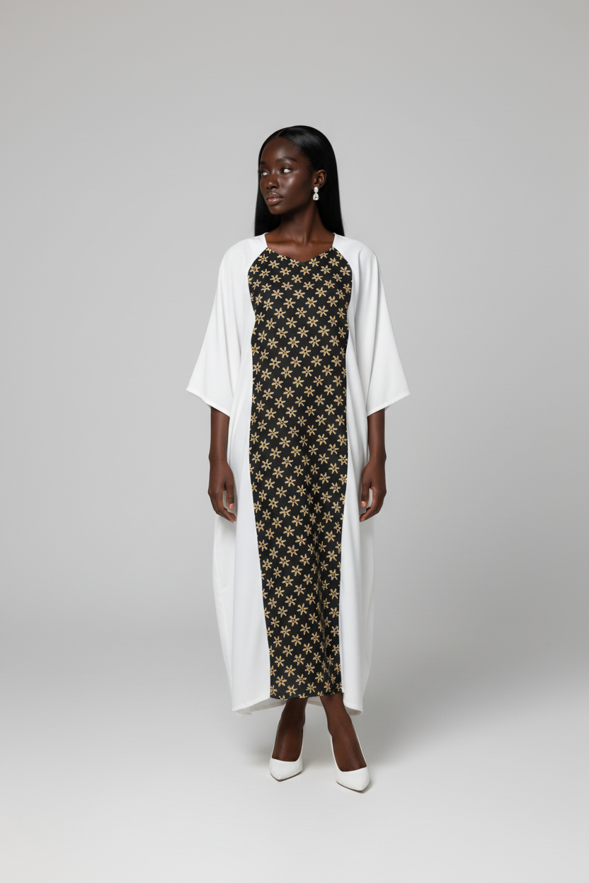 Boubou Roza blanc ylang noir