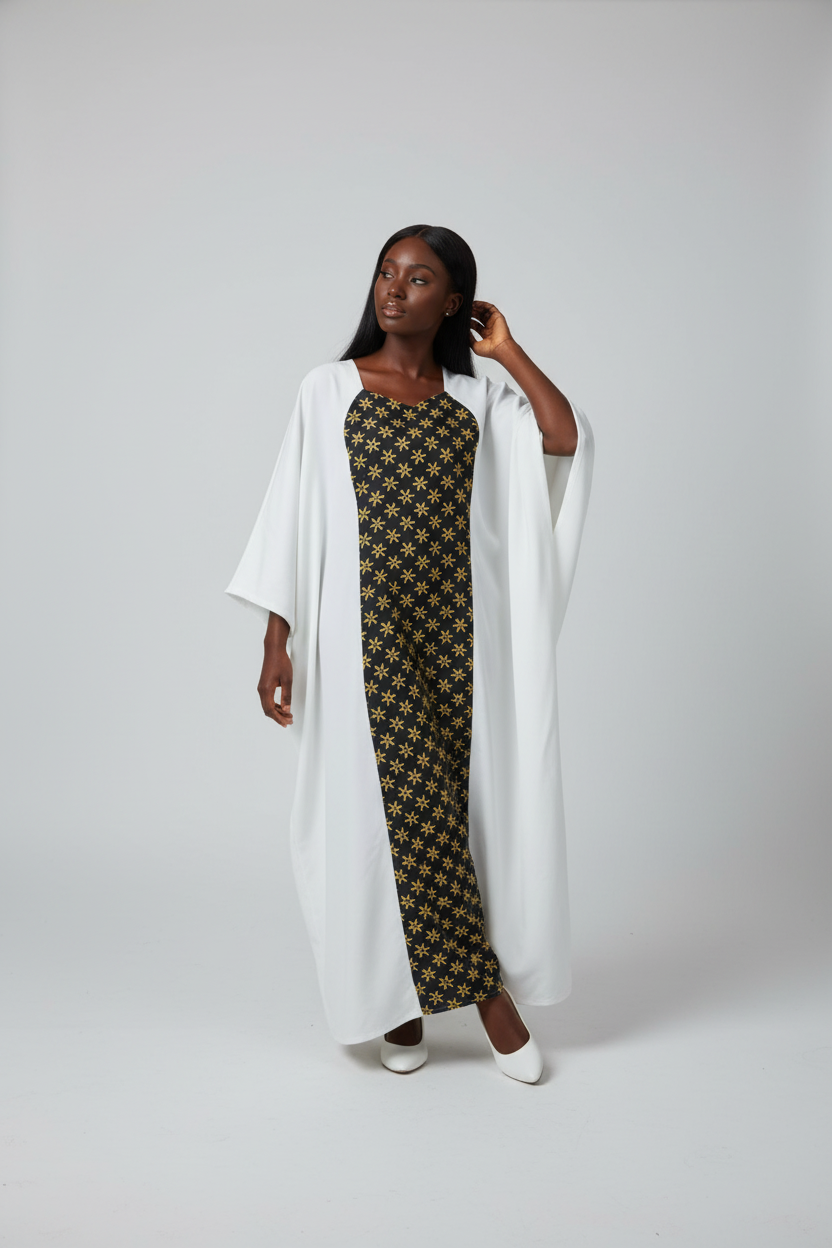 Boubou Roza blanc ylang noir