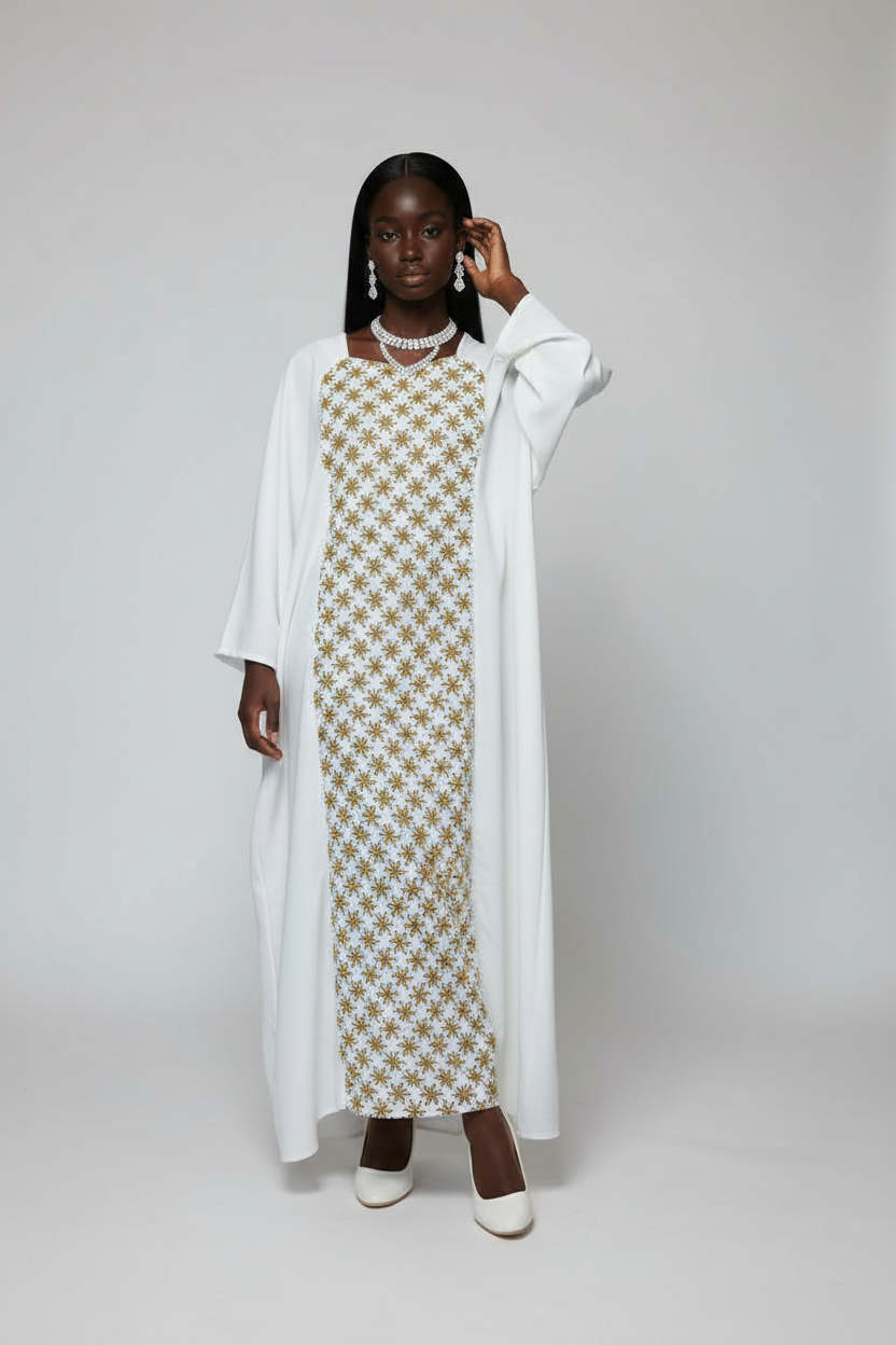Boubou Roza blanc ylang blanc