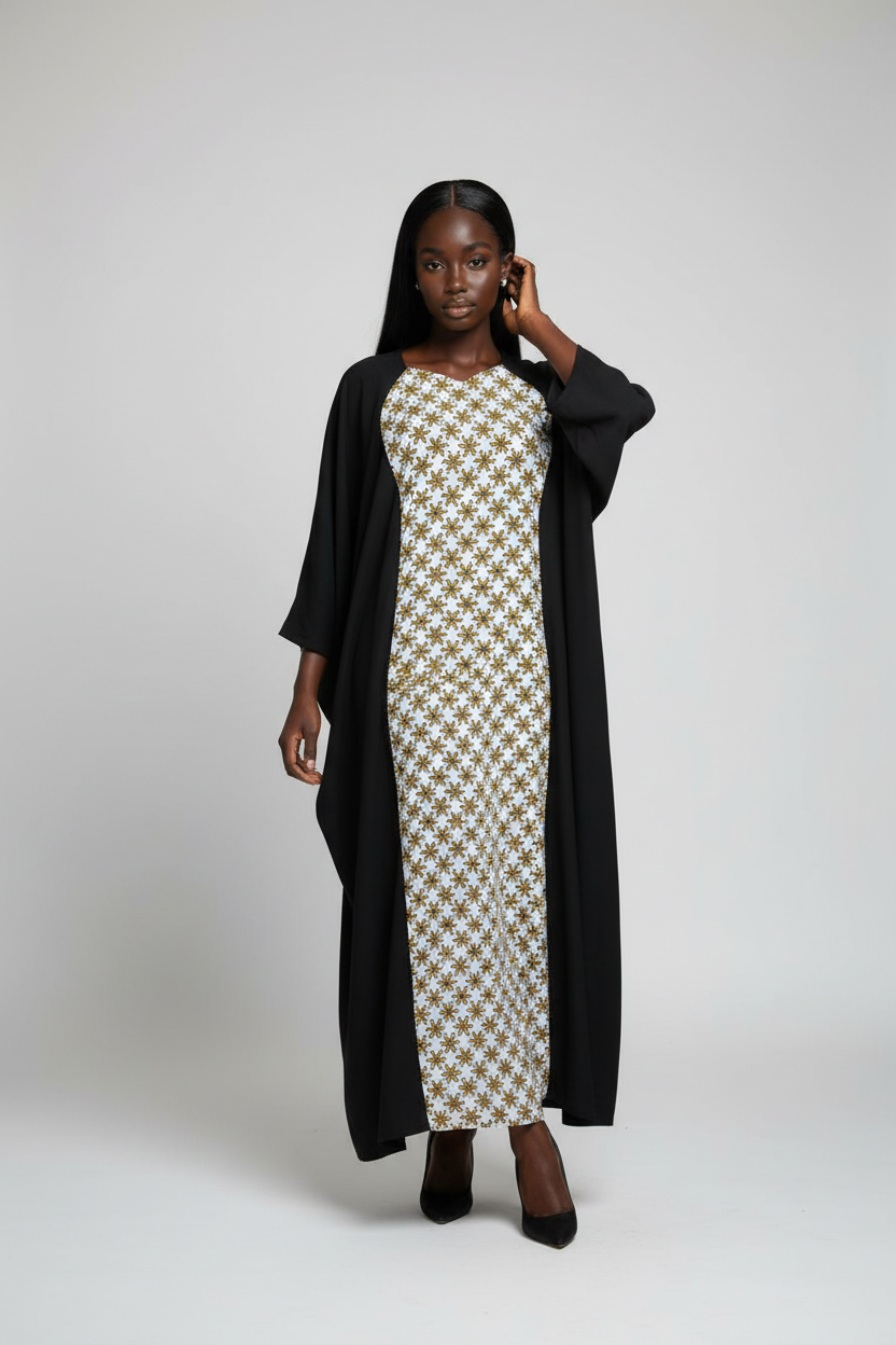 Boubou Roza noir ylang blanc